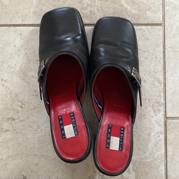 Calvin Klein Black Square Toe Heels 7.5 - Picture 7 of 9